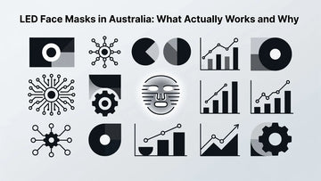 Professional header image for list-based article: LED Face Masks in Australia: What Actually Works and Why